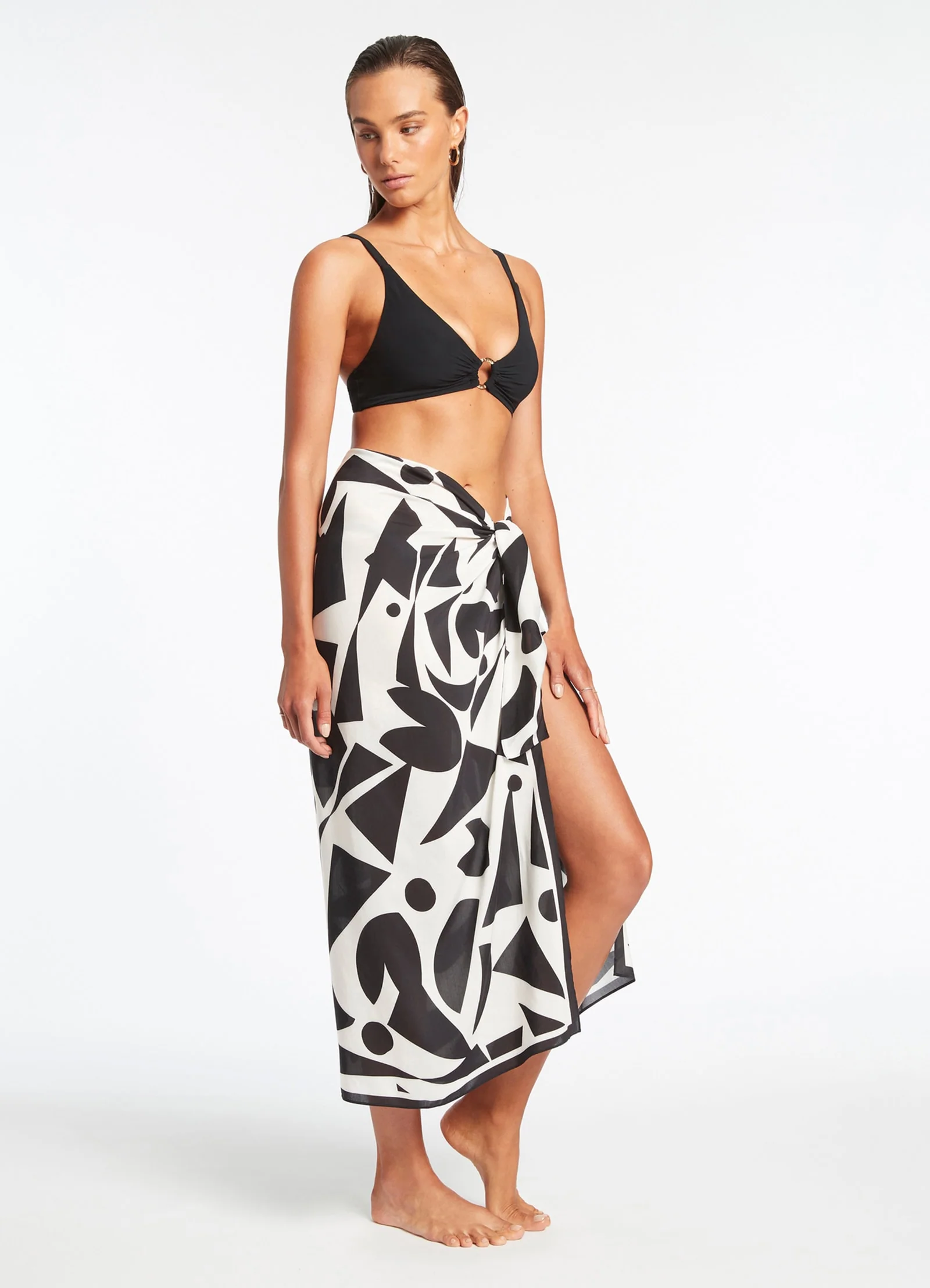 D'Orsay Sarong - Cream - Image 3