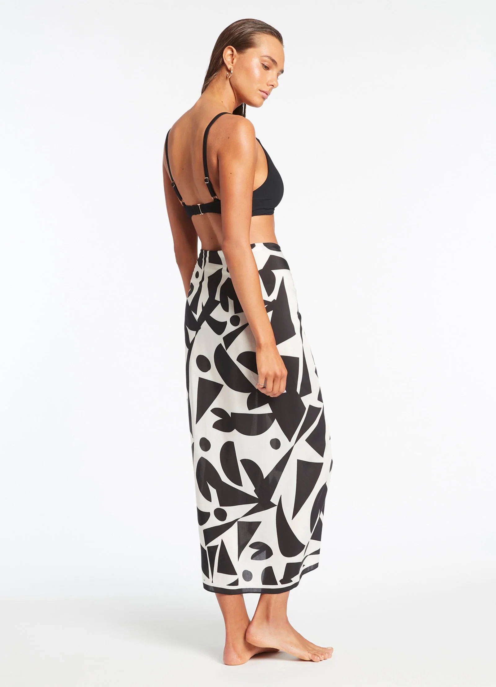 D'Orsay Sarong - Cream - Image 4