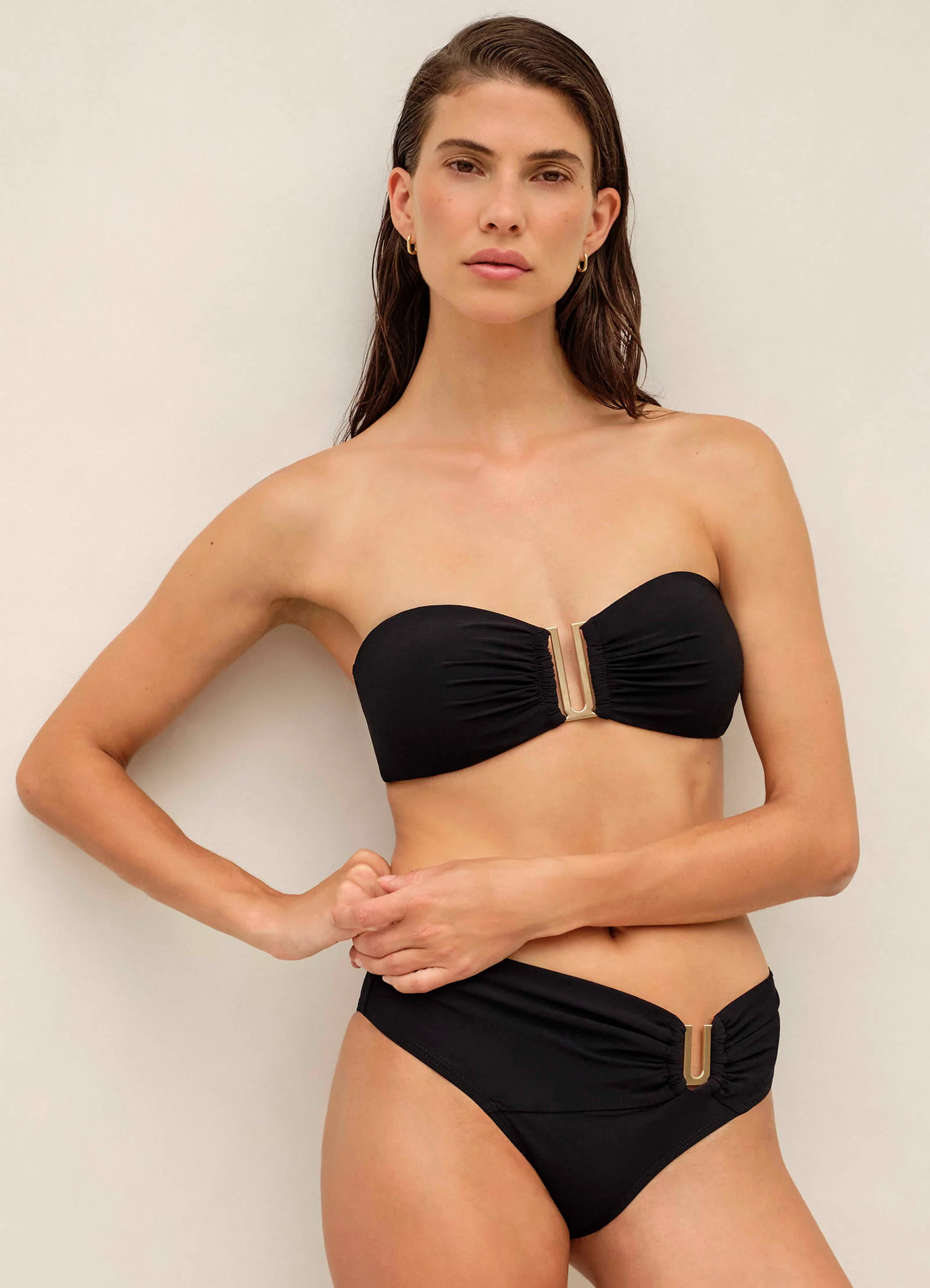 Jetset Bandeau Bikini Top - Black - Image 6