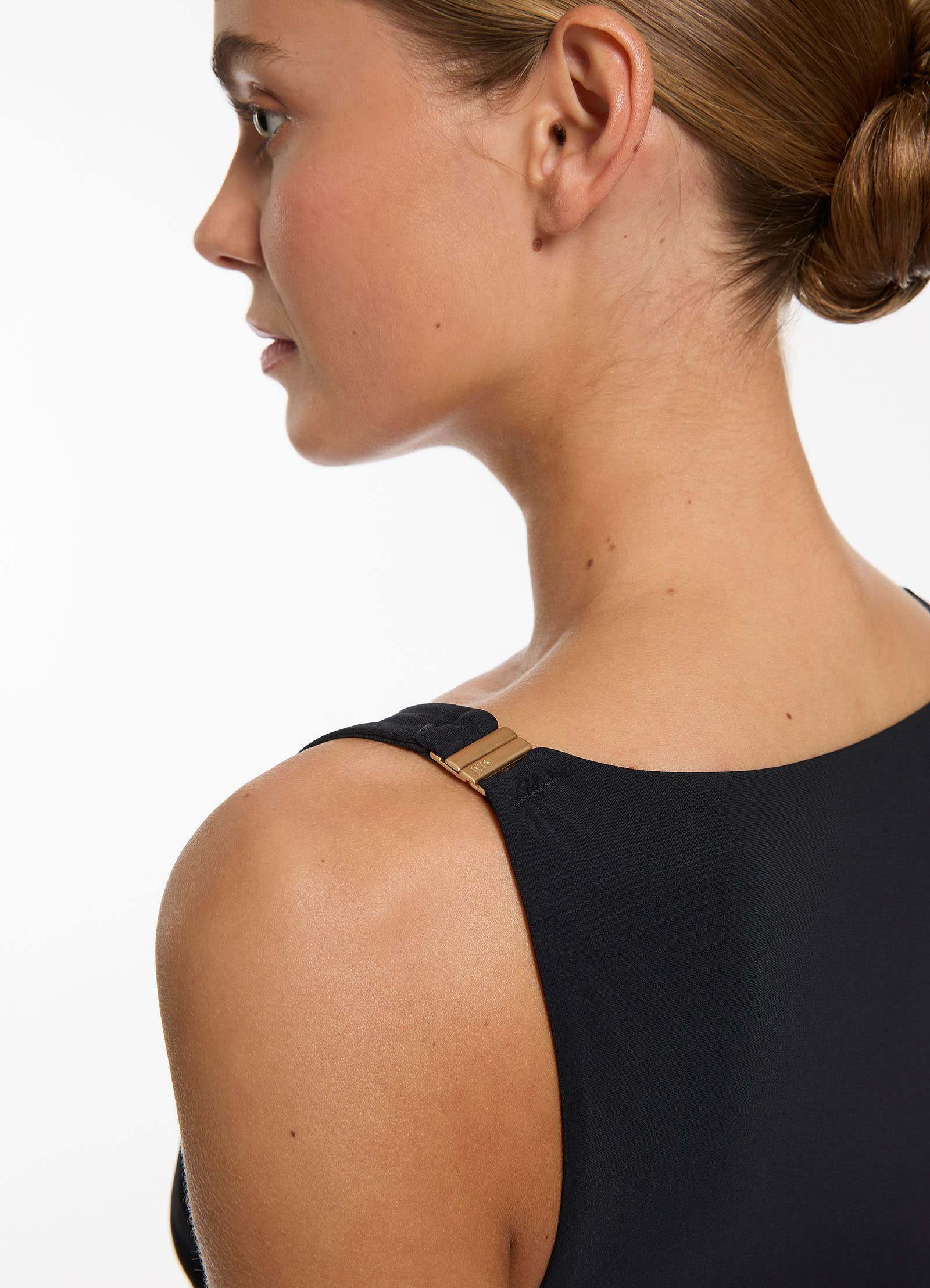 Jetset Boat Neck One Piece - Black - Image 6