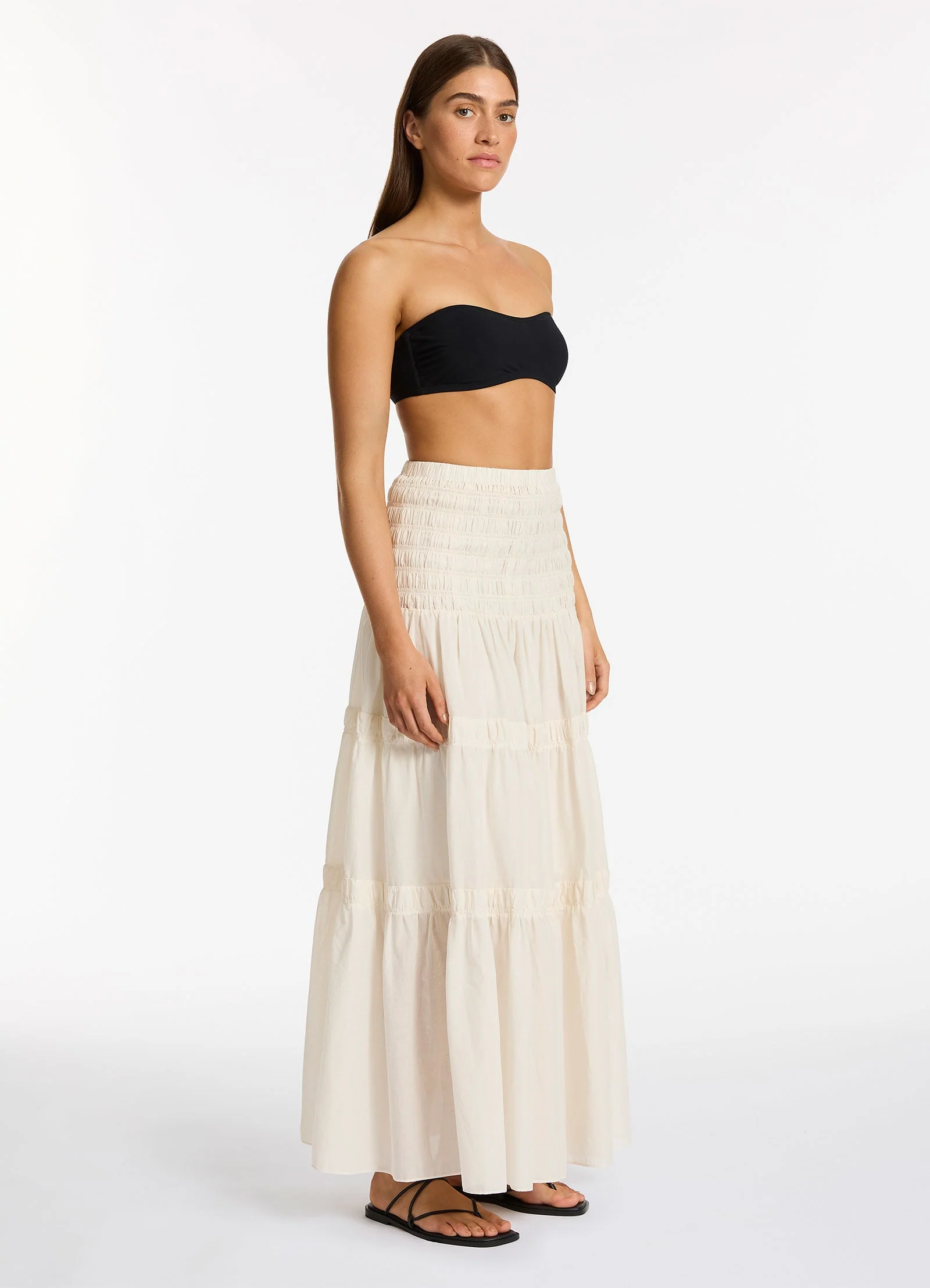 Jetset Convertible Maxi Dress - Cream - Image 4