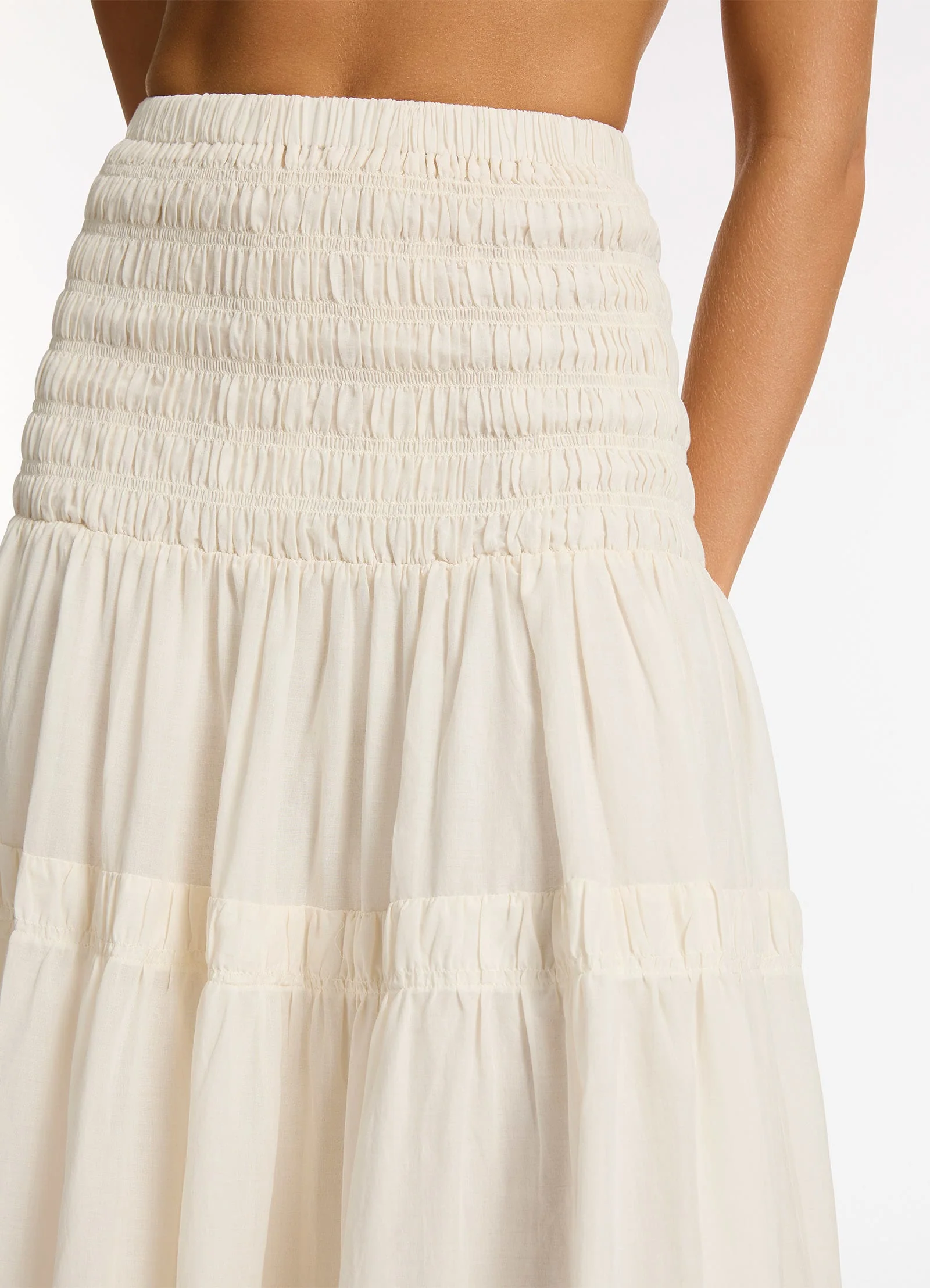 Jetset Convertible Maxi Dress - Cream - Image 5