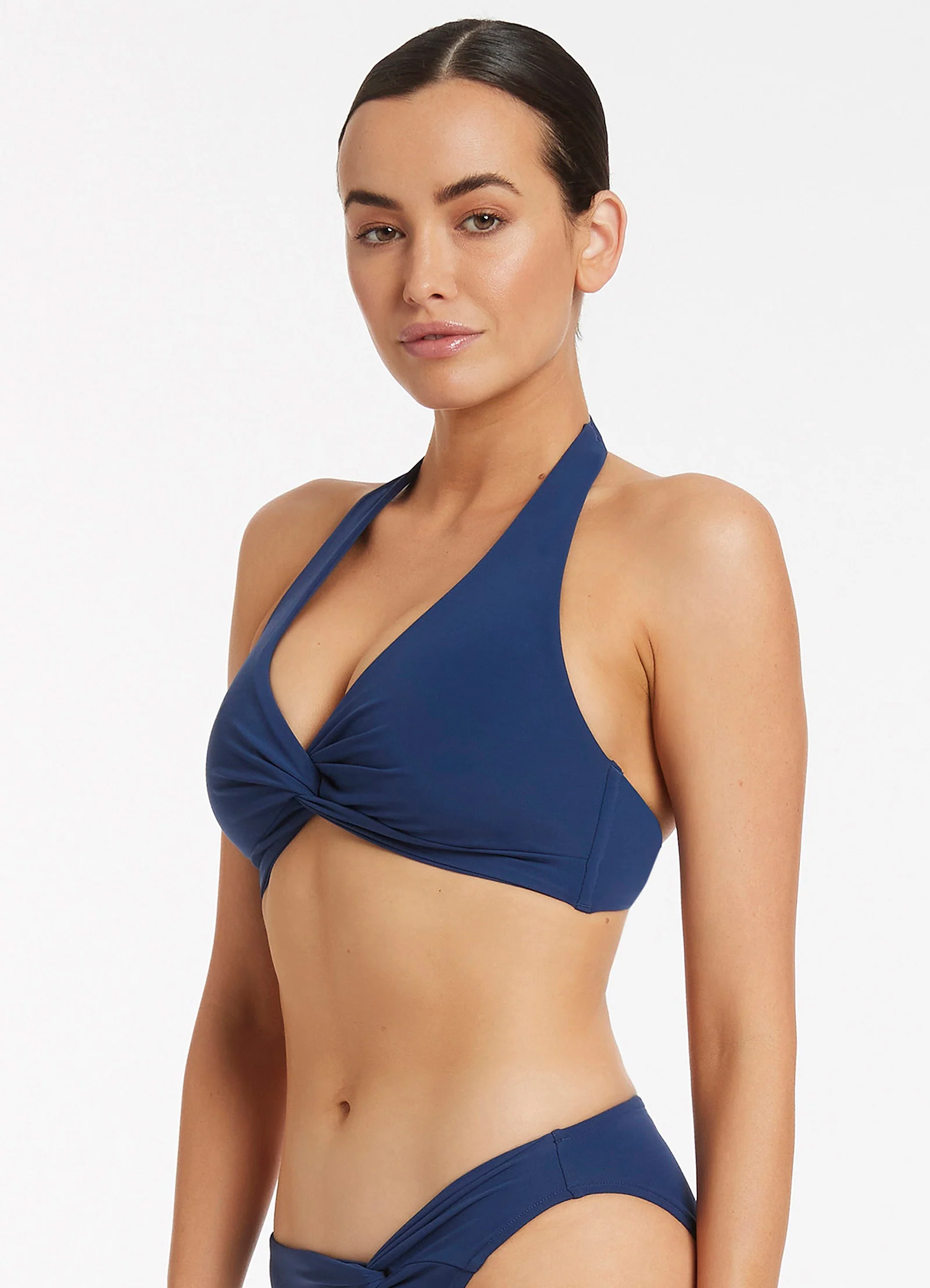 Jetset D-DD Twist Front Bikini Top - Pacific Blue - Image 4