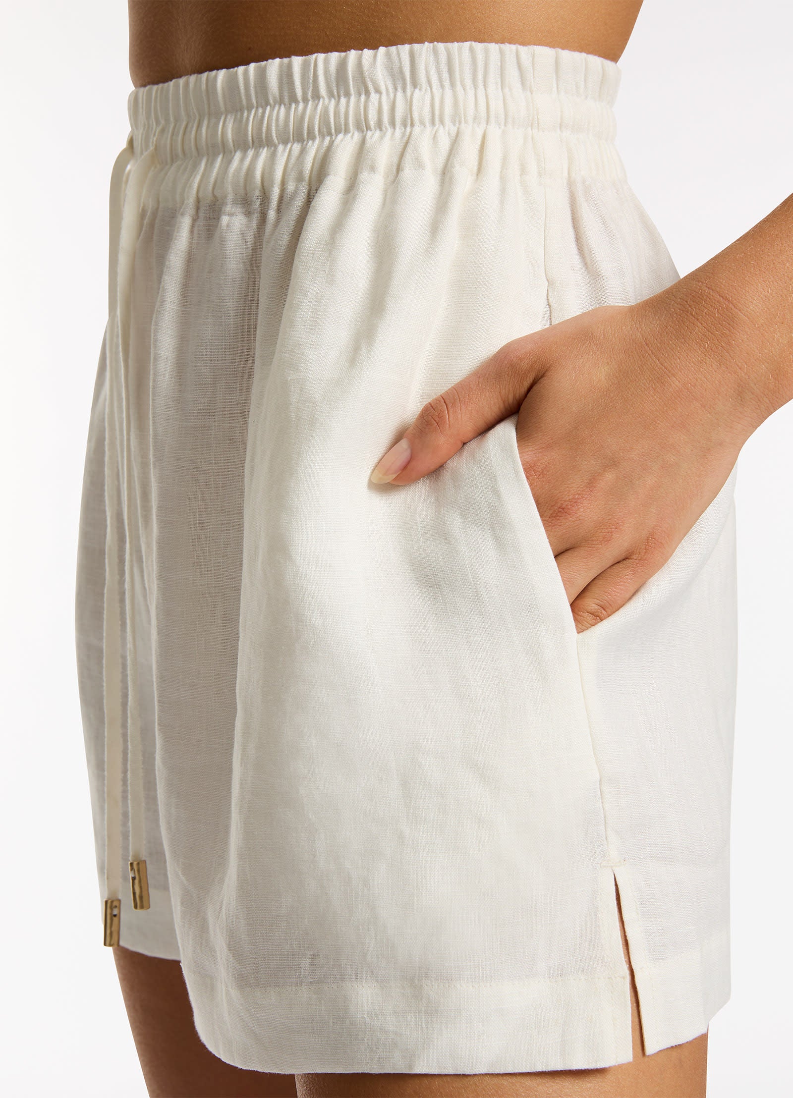 Jetset Elastic Waist Short - Cream - Image 4