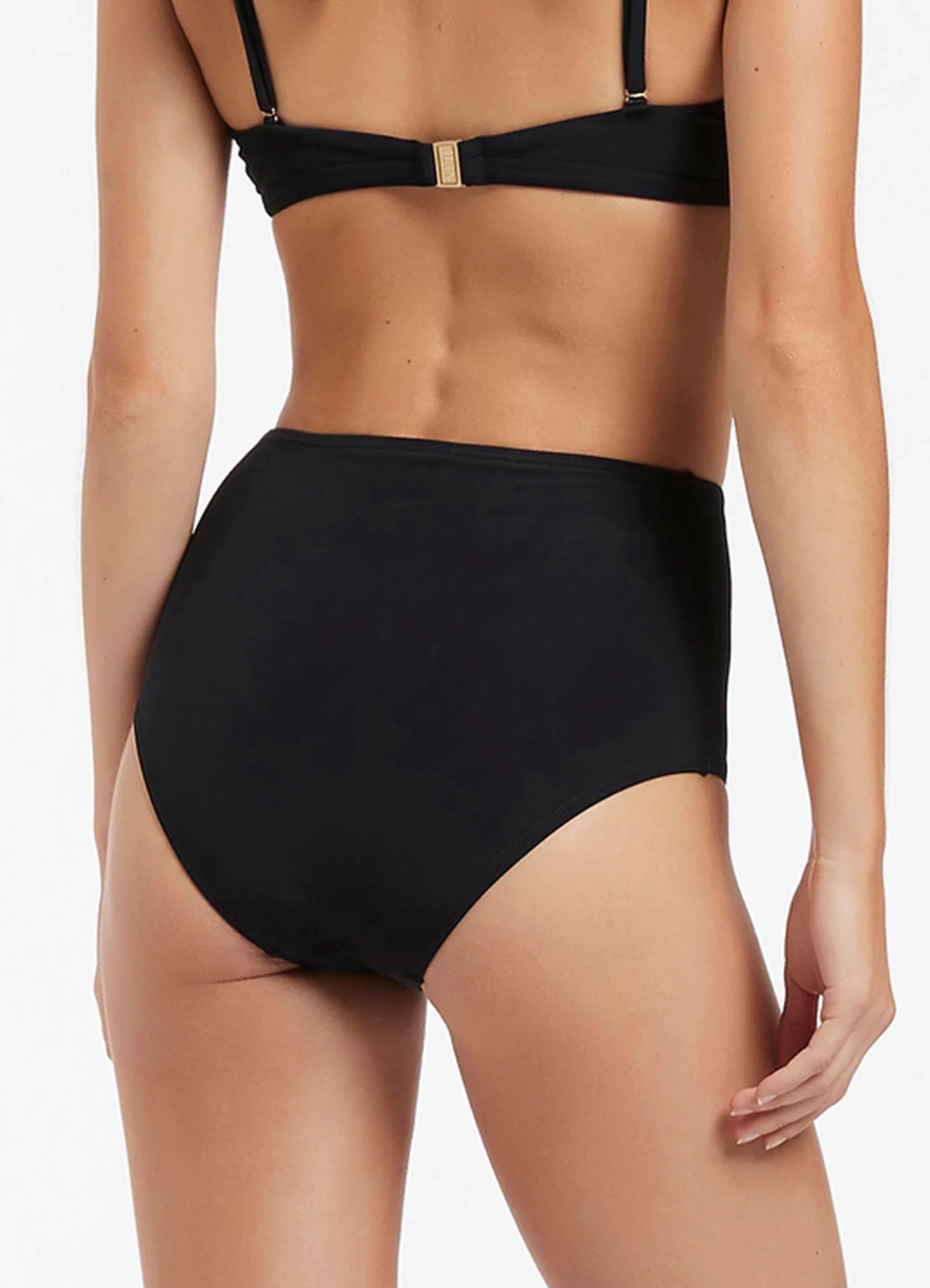 Jetset High Waisted Bikini Bottom - Black - Image 4