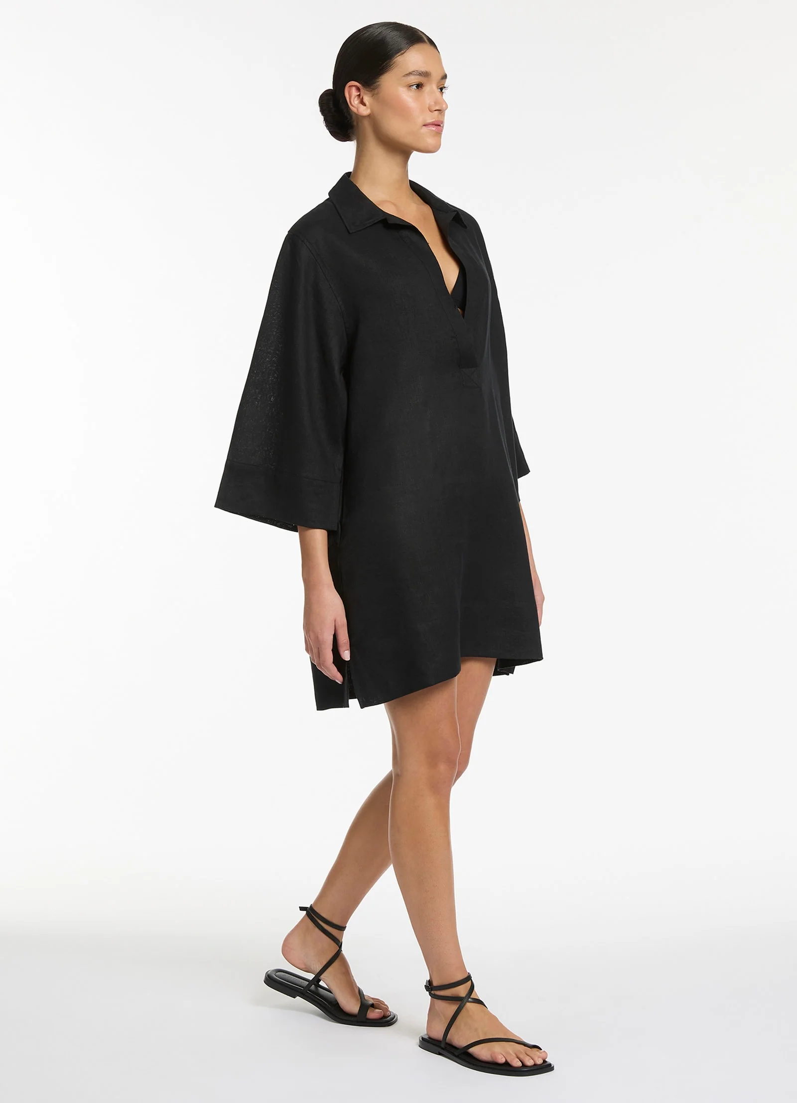 Jetset Pullover Kaftan - Black - Image 4