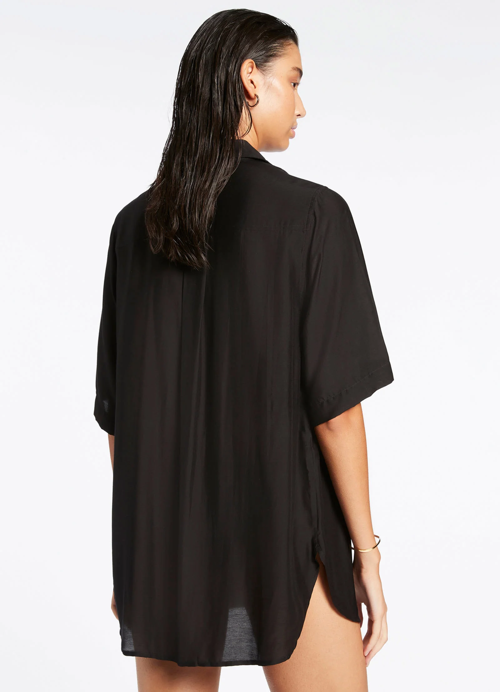 Jetset Short Sleeve Shirt - Black - Image 4