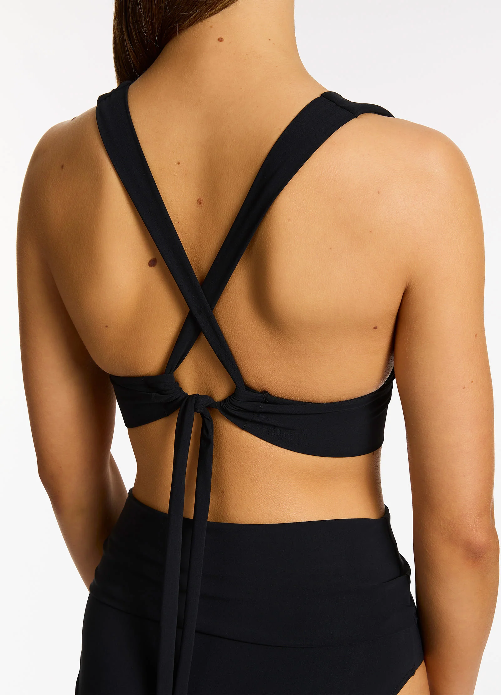 Jetset Soft Triangle Bikini Top - Black - Image 6