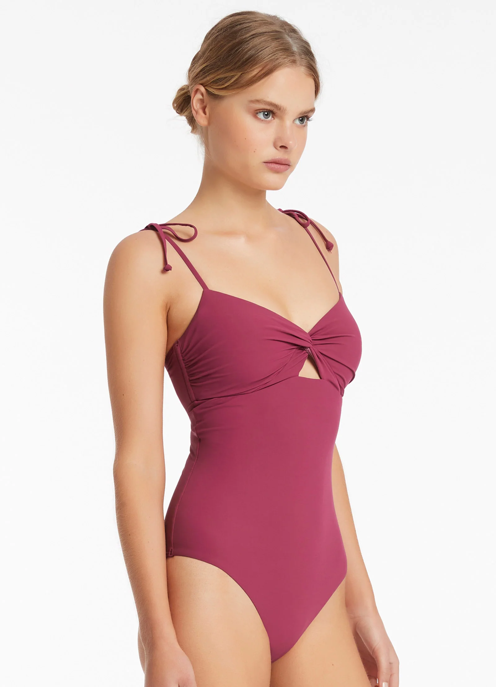 Jetset Twist Front One Piece - Orchid - Image 3