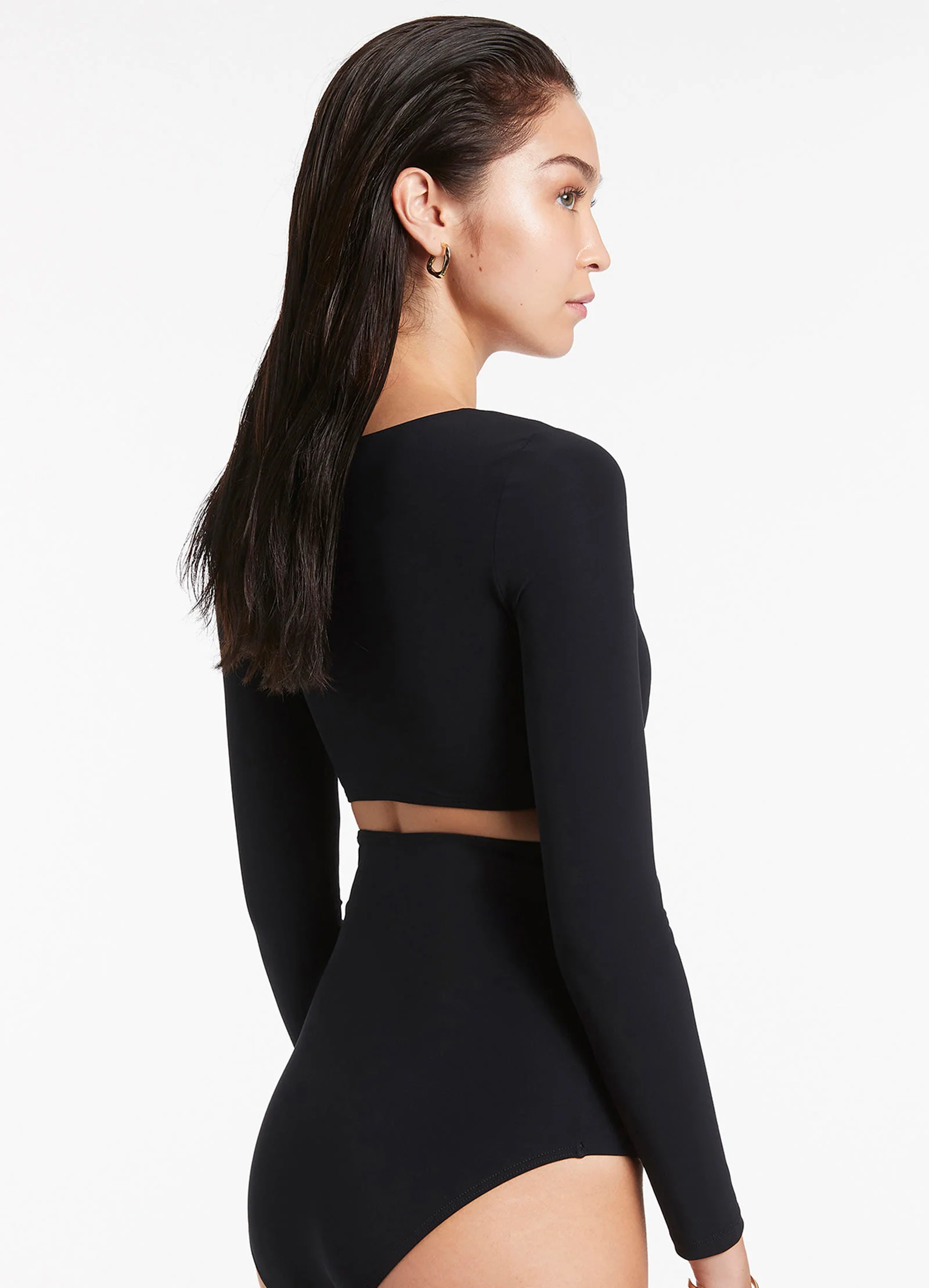 Jetset Twist Front Top - Black - Image 3