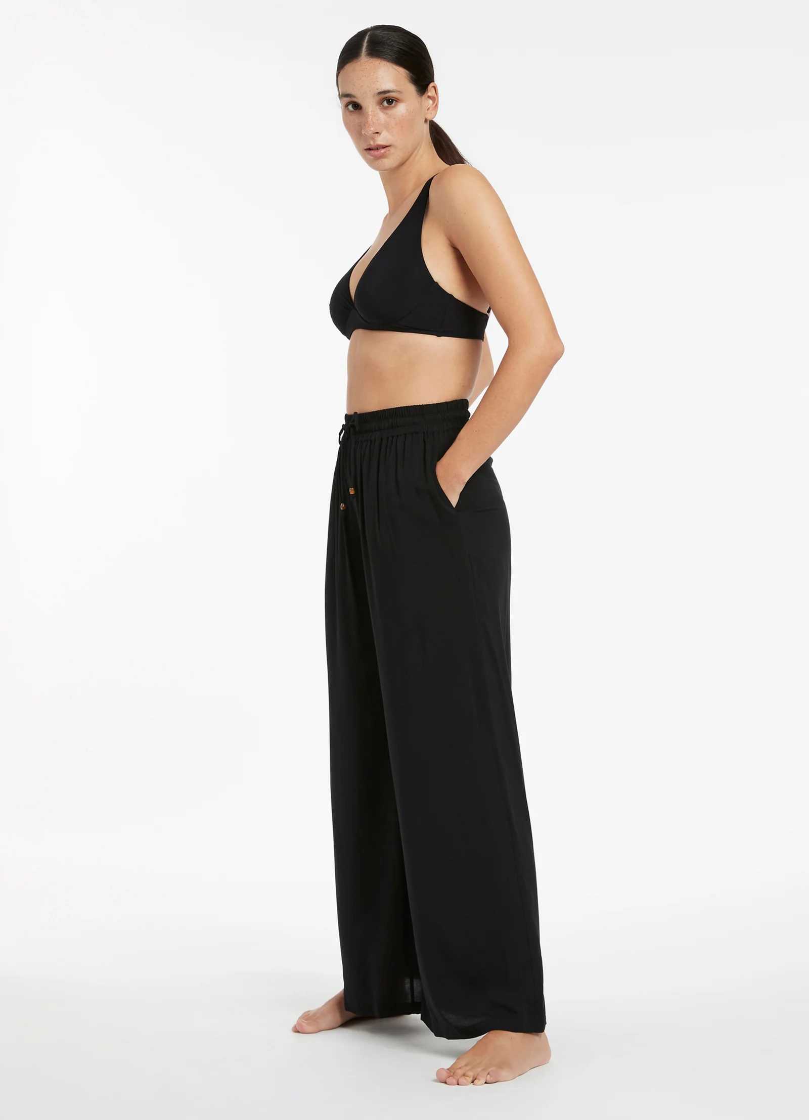 Jetset Wide Leg Pant - Black - Image 3